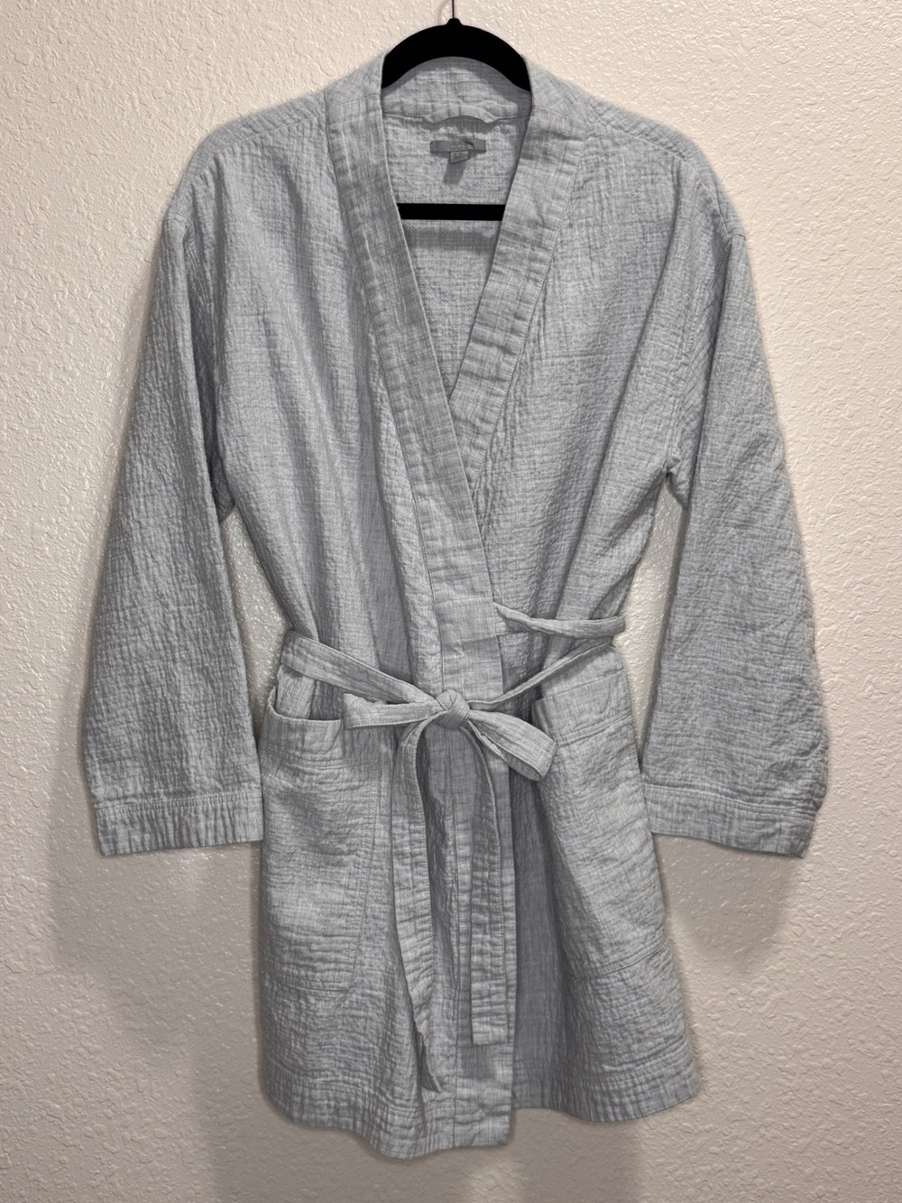 COS Grey Boxy Short Robe Cotton Turkish  Spa Basic Women’s M/L